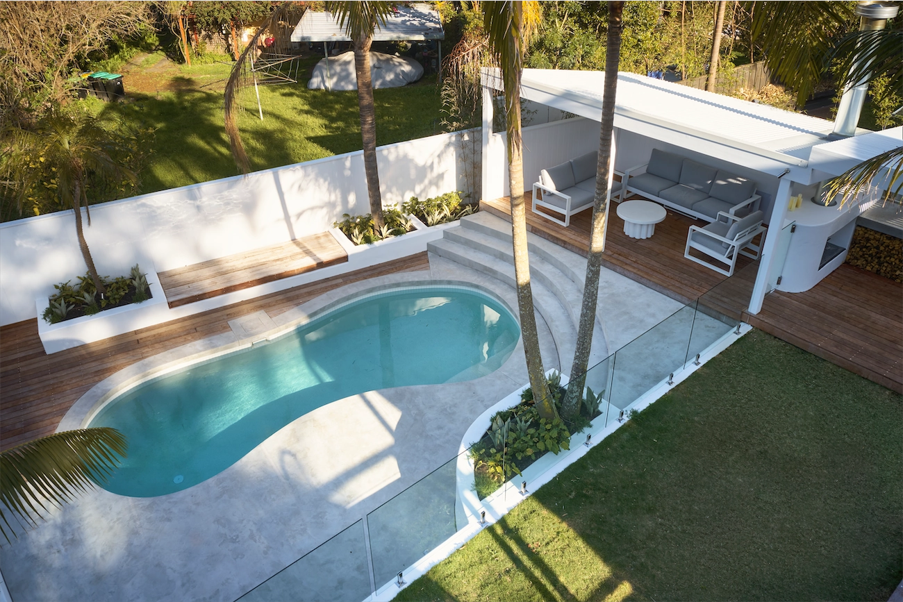 Glass fencing at the Seaforth Residence