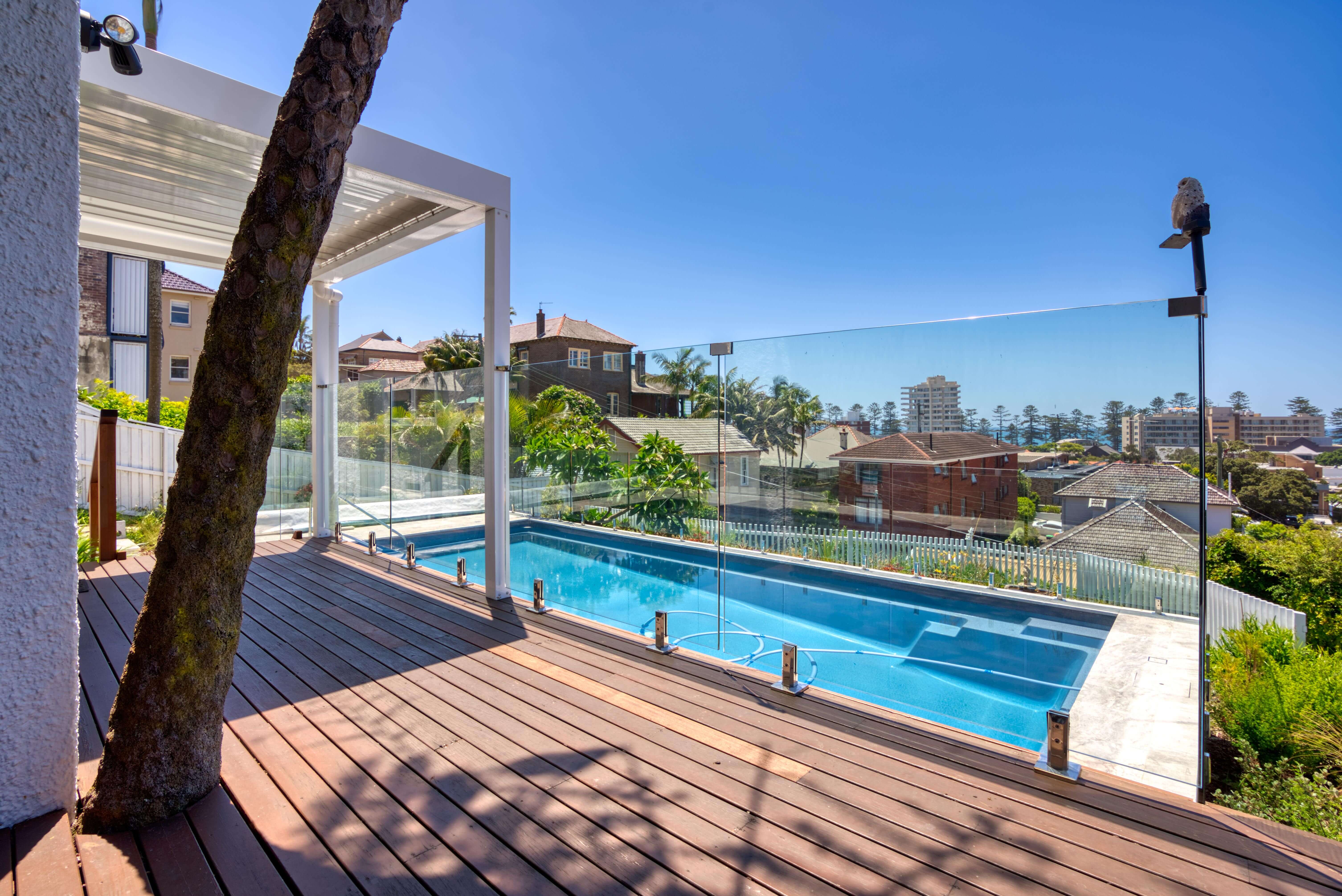 Glass fencing at the Manly Residence
