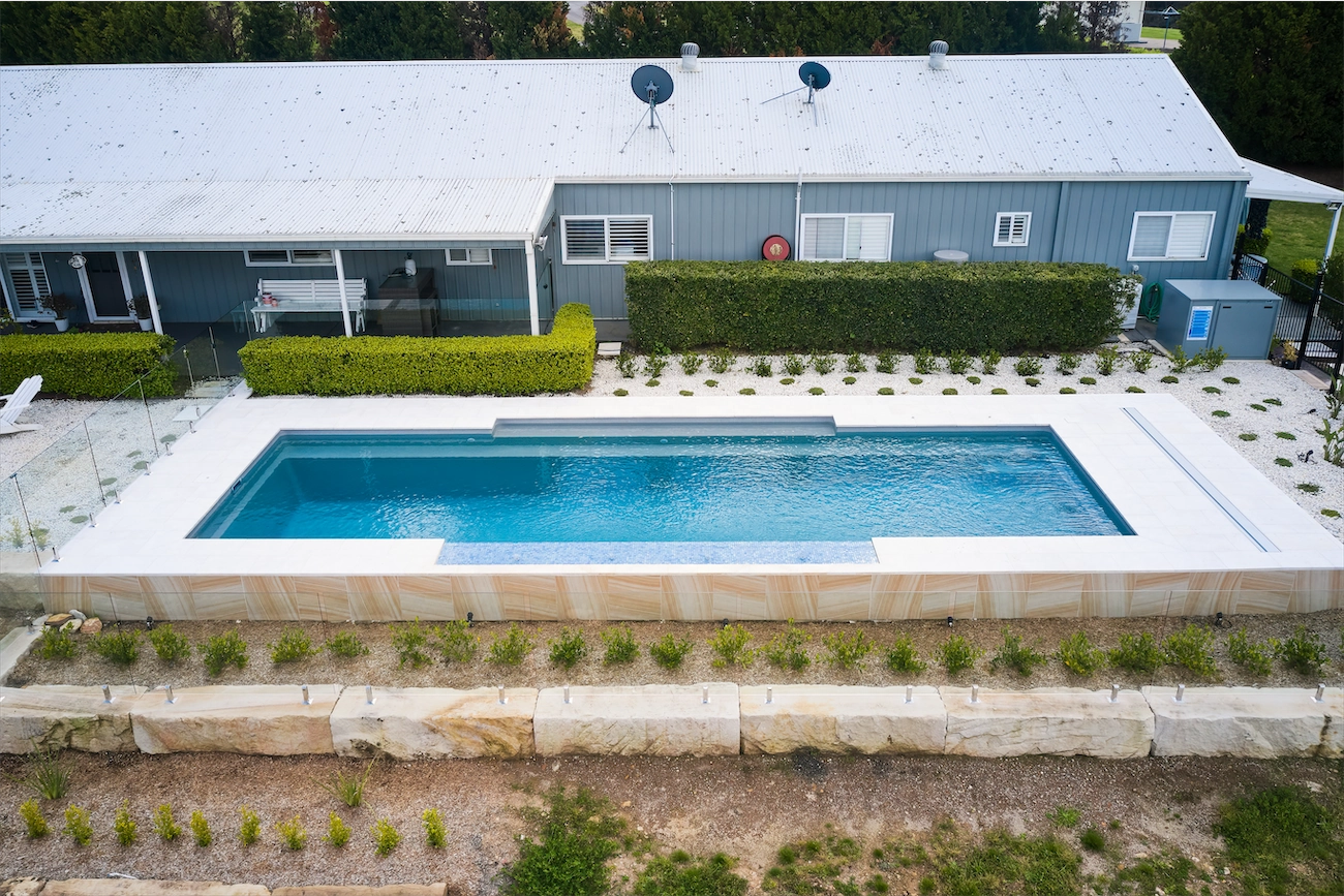 Glass fencing at the Kenthurst Residence