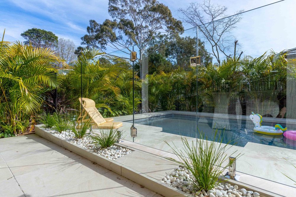 Glass fencing at the Dee Why Residence