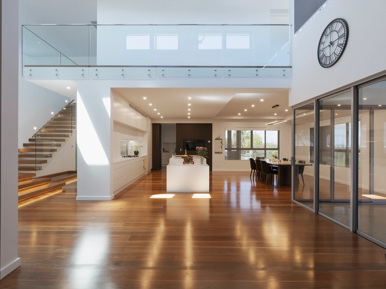 Glass fencing at the Horsley Park Residence