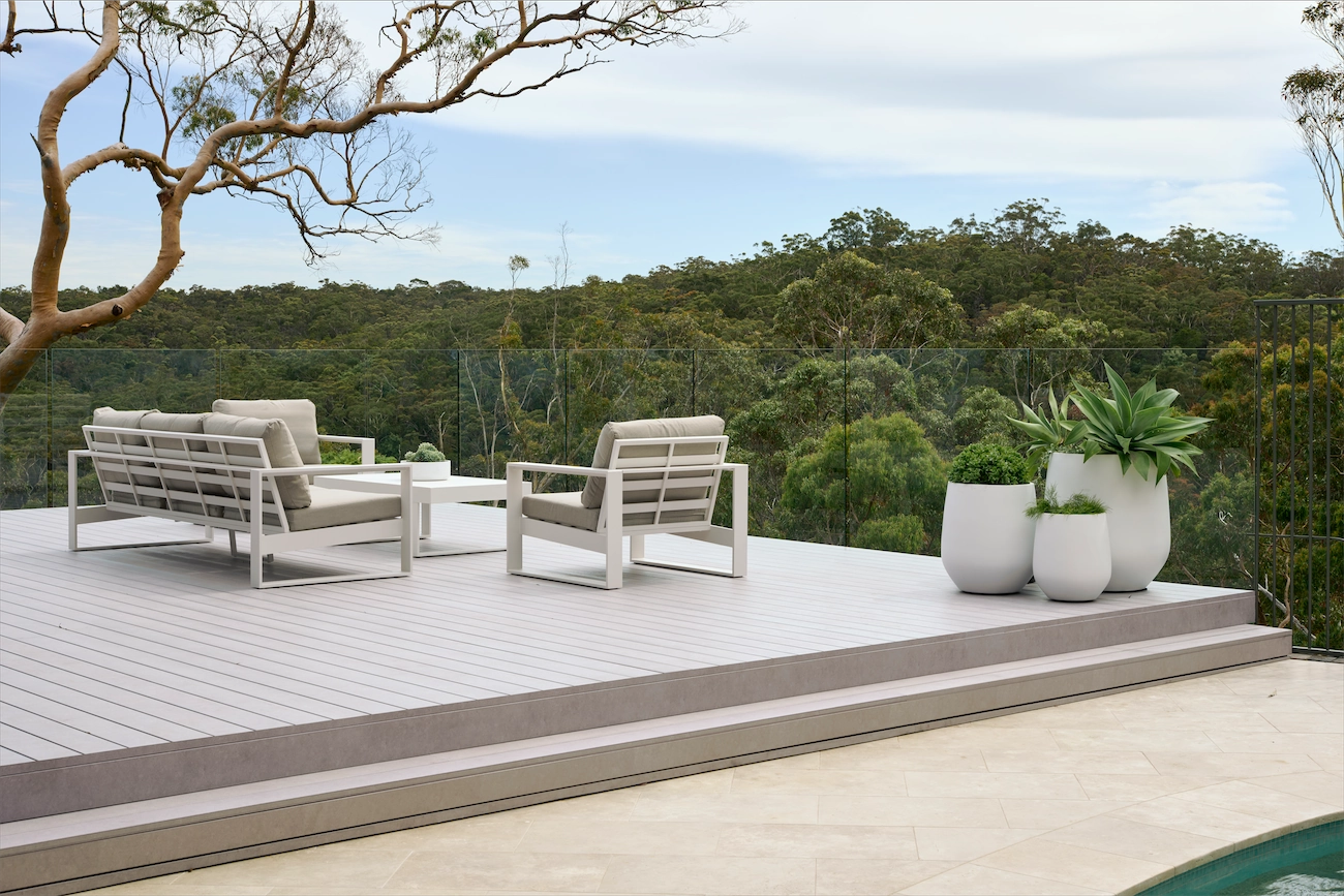 Glass fencing at the Dural Residence