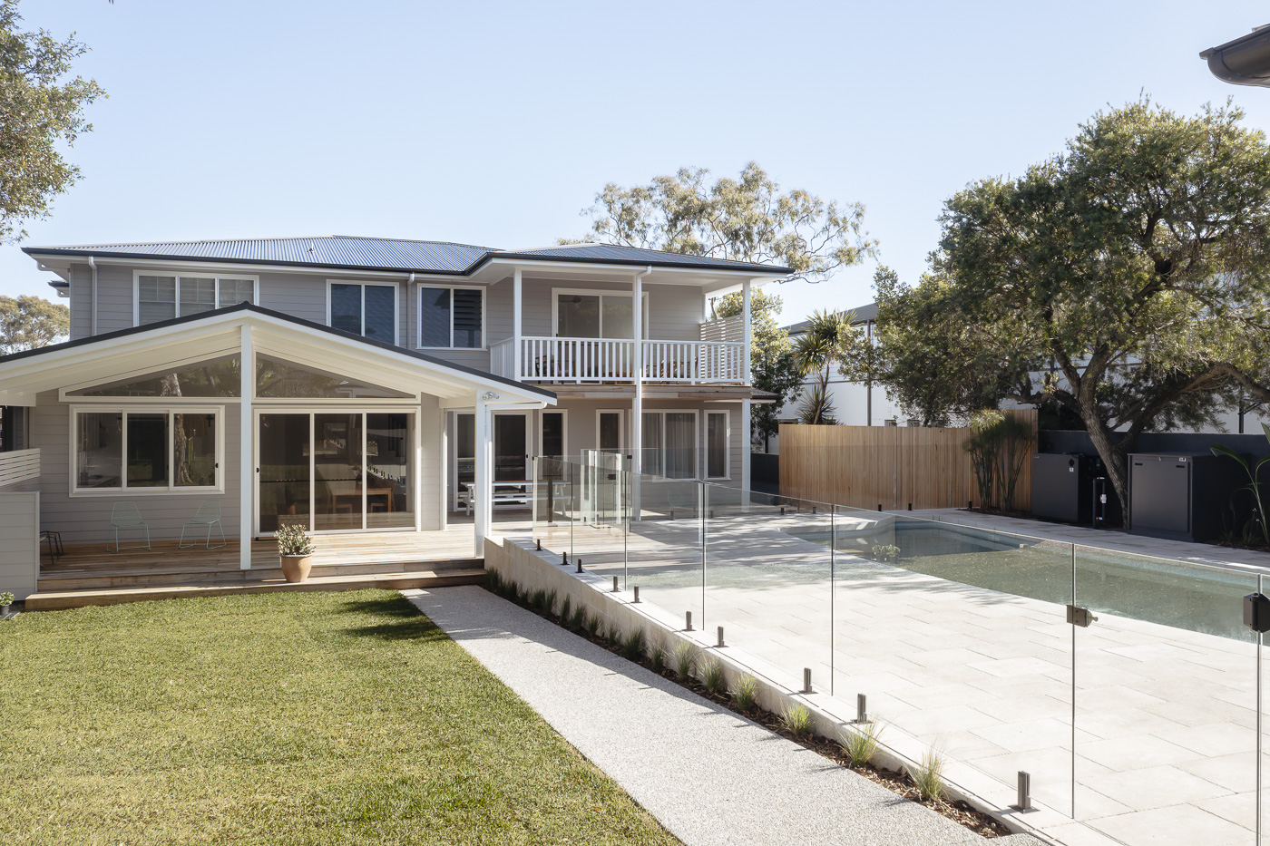 Glass fencing at the Seaforth Residence