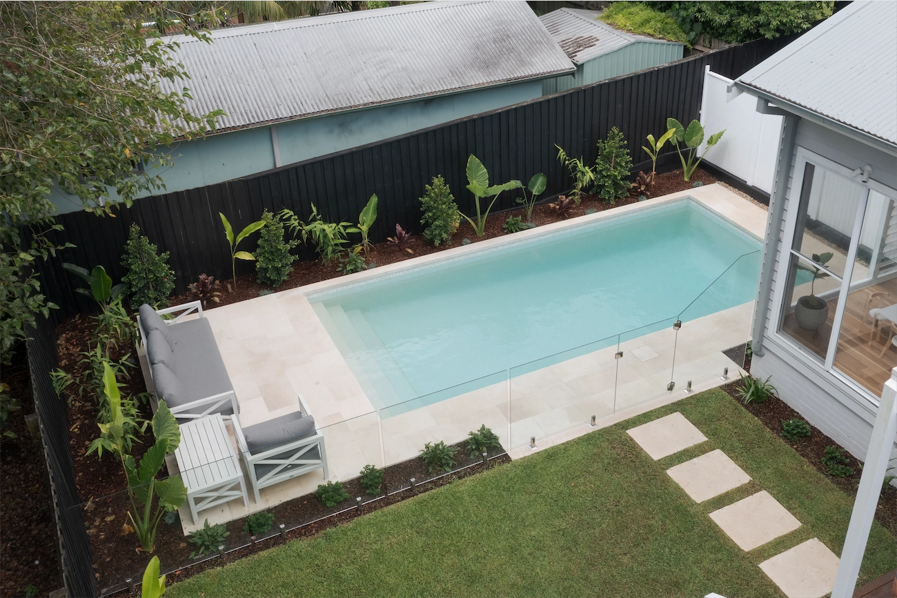 Glass fencing at the North Balgowlah Residence