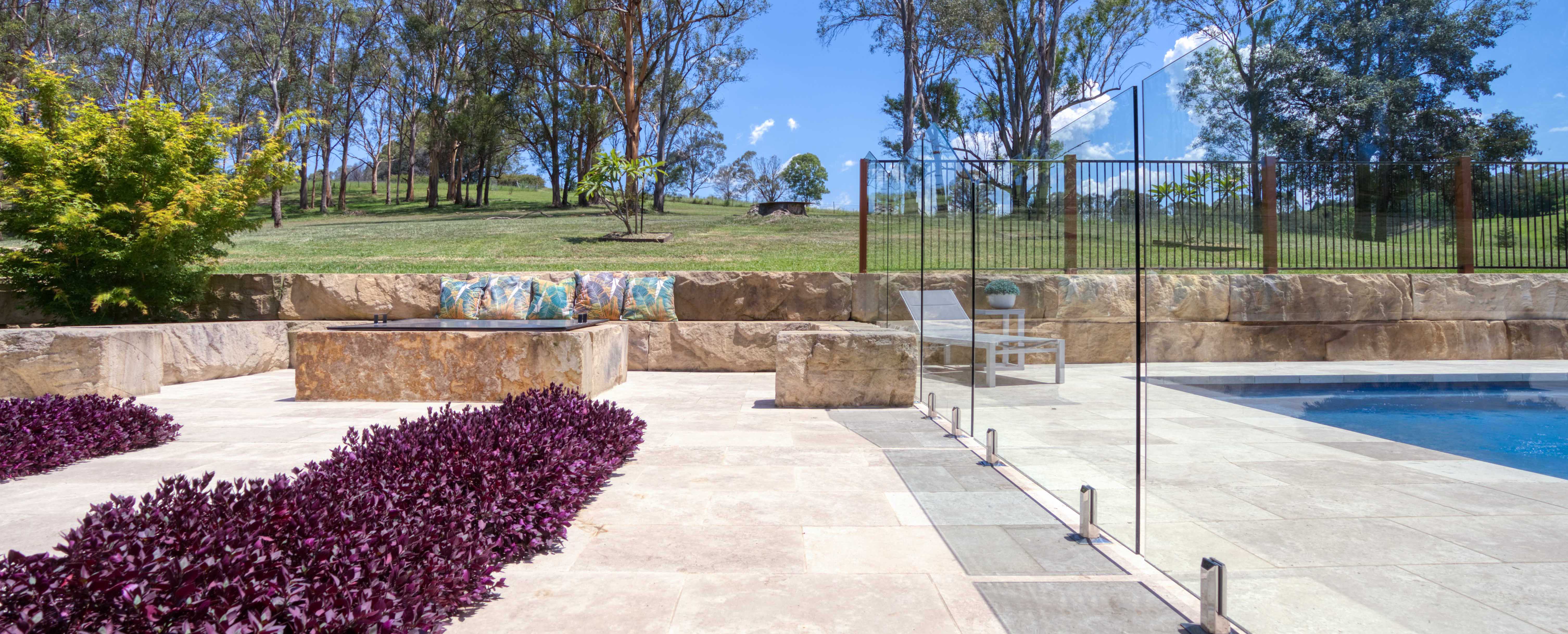 Glass fencing at the Grose Vale Residence