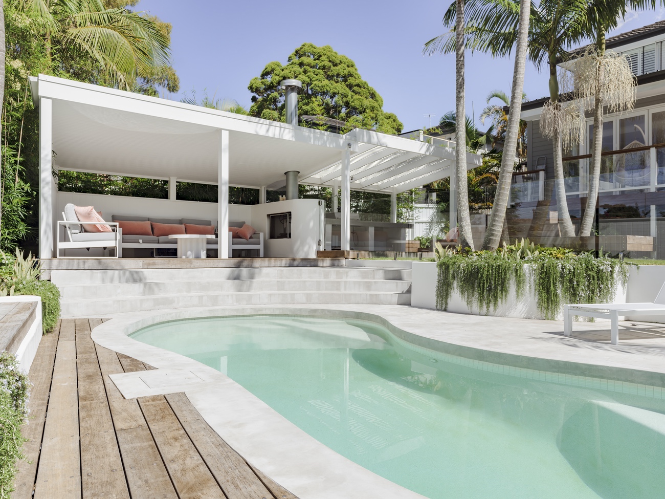 Glass fencing at the Seaforth Residence