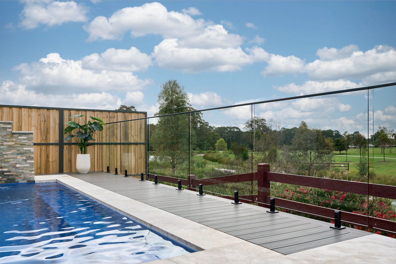 Glass fencing at the North Richmond Residence
